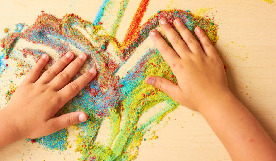 Mon dessin en sable coloré - Fribourg Sud