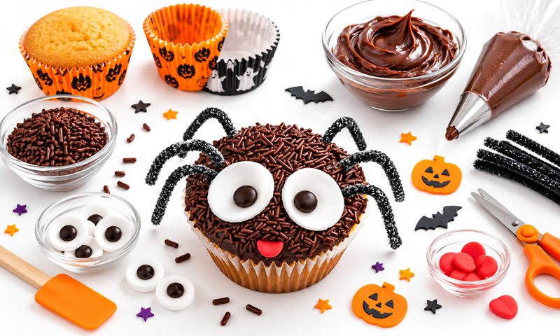 Cupcake araignée - Littoral Centre