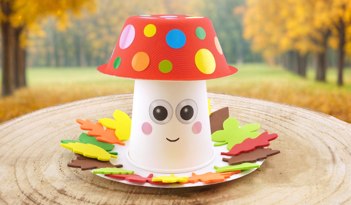Décore ton champignon rigolo - Cristal Centre